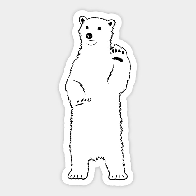 Polar Bear Sticker by RudDesigns